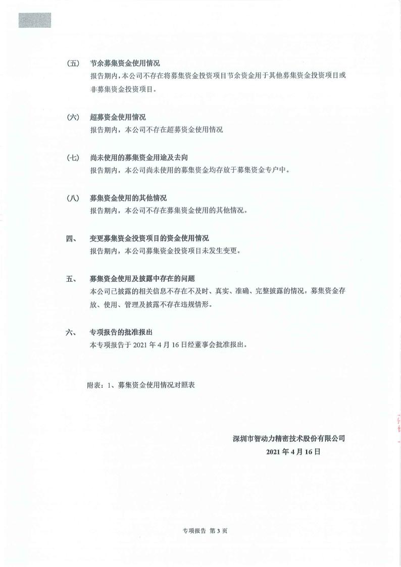 智动力：立信会计师事务所关于公司募集资金年度存放与使用情况鉴证报告